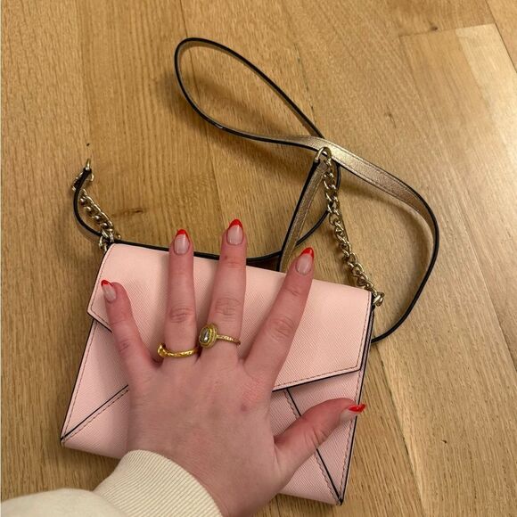 Kate Spade Pink Clutch with Gold Chain - Picture 7 of 9